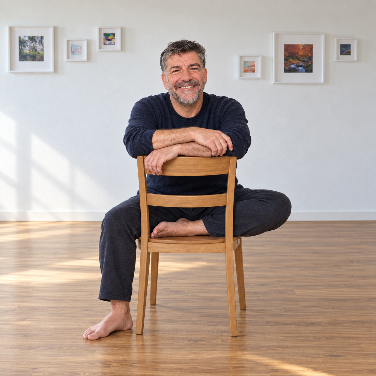 3S Stuhl-Yoga bei INSLEBEN in Solothurn. Und ja, es darf auch Spass machen.